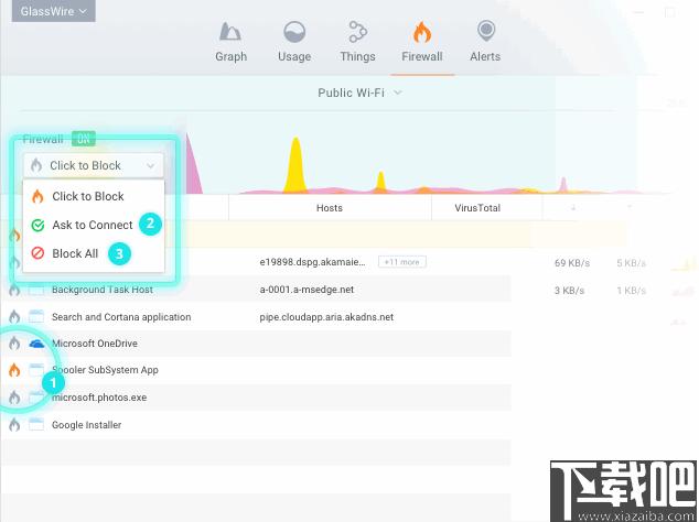 glasswire elite下载,防火墙,网络监控,网络检测,网络安全